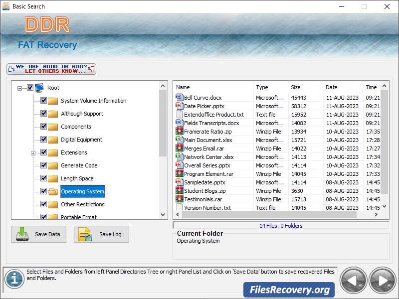 FAT Partition Salvage Software screen shot