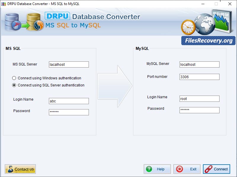 Screenshot of Migrate MSSQL to MySQL Database 2.0.1.5