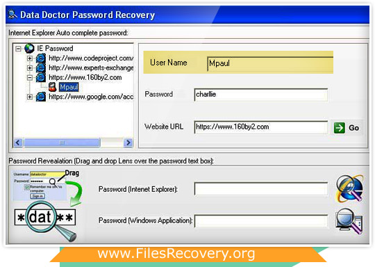 Internet Explorer Password Recovery