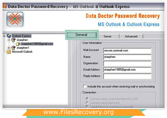 Outlook Express Password Recovery