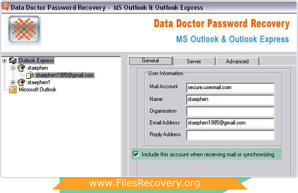 Outlook Express Password Recovery