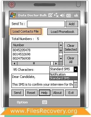 Bulk SMS Software for Windows Mobile Phones