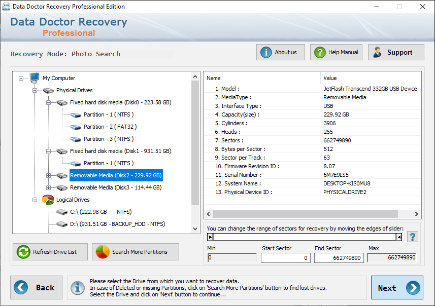 Select partition Select partition